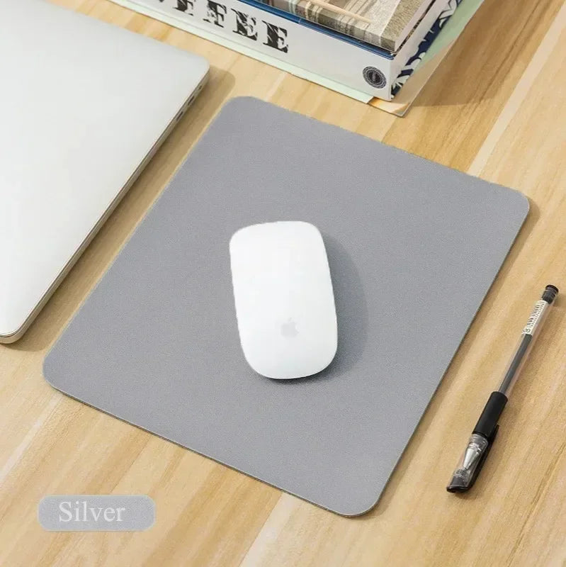 Small PU Mouse Pad Non-Slip Gaming Desktop Mouse Pad Waterproof Anti-Scratch Easy To Clean Mat For PC Laptop Desktop