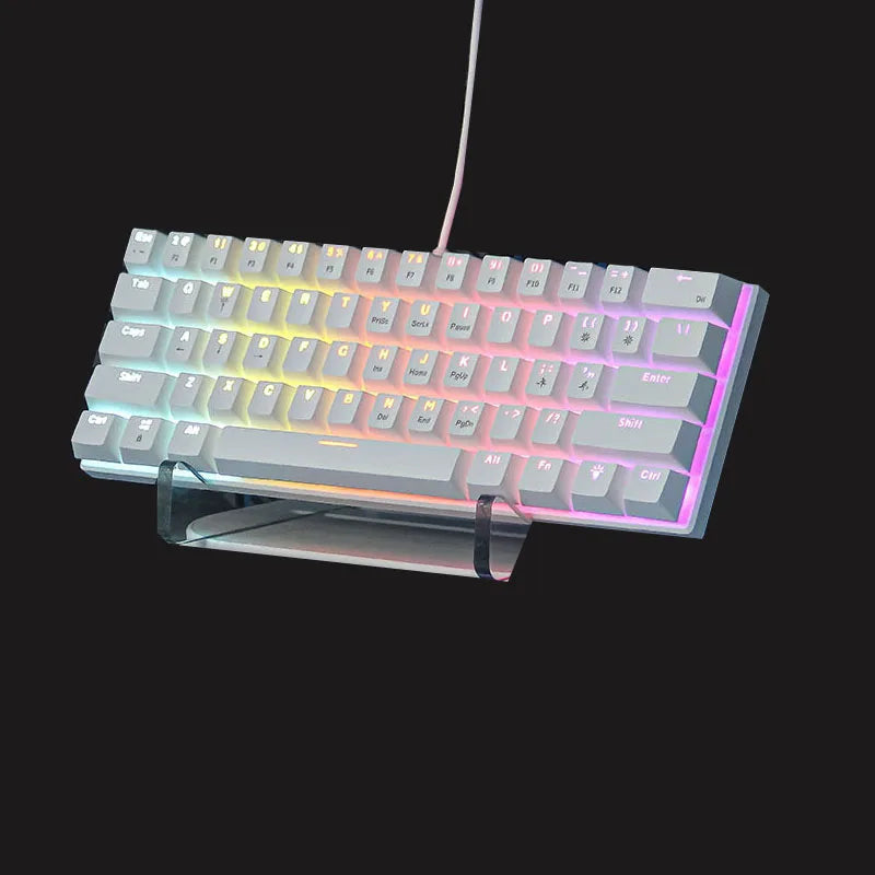 Teclado mecanico 60% gamer mechanical keyboards pc, laptop, mini keyboard
