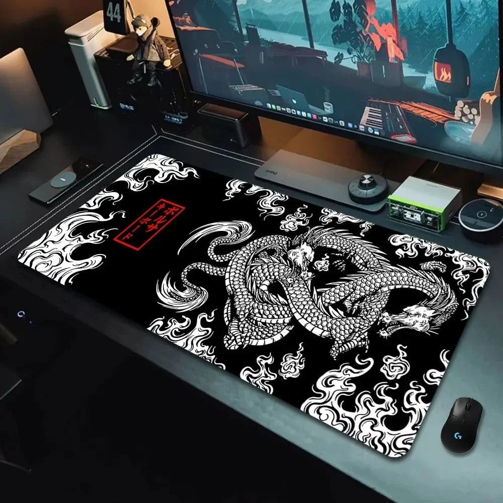 Japanese Dragon  Gaming Mousepad Speed Desk Mat Anime Theme