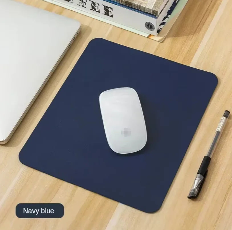 Small PU Mouse Pad Non-Slip Gaming Desktop Mouse Pad Waterproof Anti-Scratch Easy To Clean Mat For PC Laptop Desktop