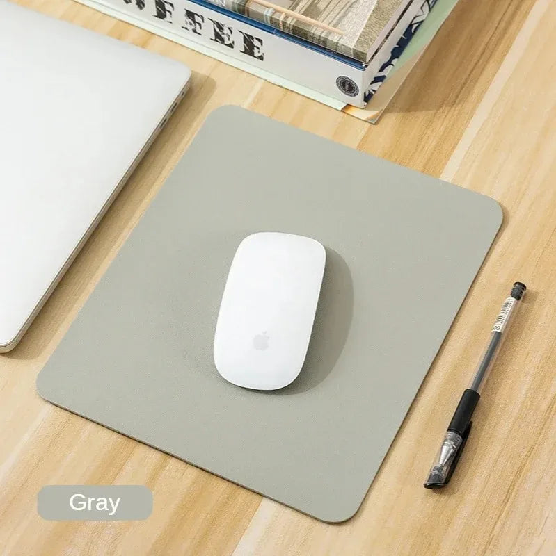 Small PU Mouse Pad Non-Slip Gaming Desktop Mouse Pad Waterproof Anti-Scratch Easy To Clean Mat For PC Laptop Desktop