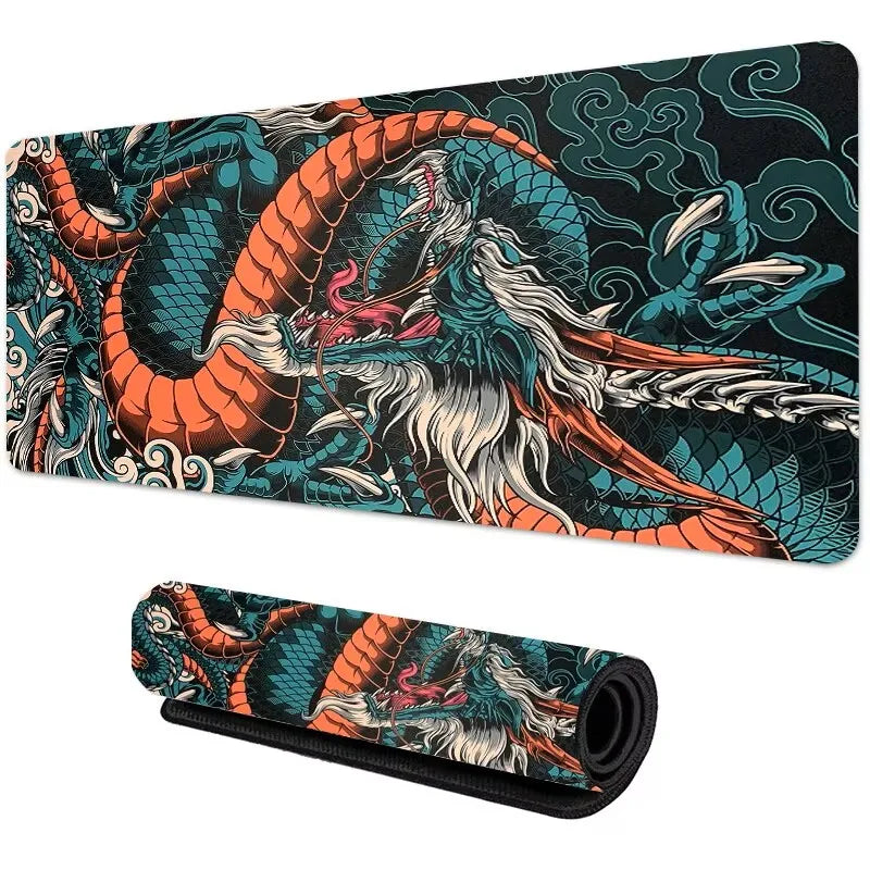 Japanese Dragon Gaming Mousepad Speed Desk Mat Anime Theme