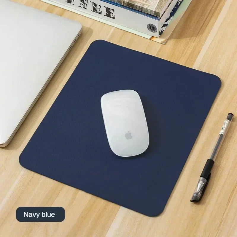 Small PU Mouse Pad Non-Slip Gaming Desktop Mouse Pad Waterproof Anti-Scratch Easy To Clean Mat For PC Laptop Desktop