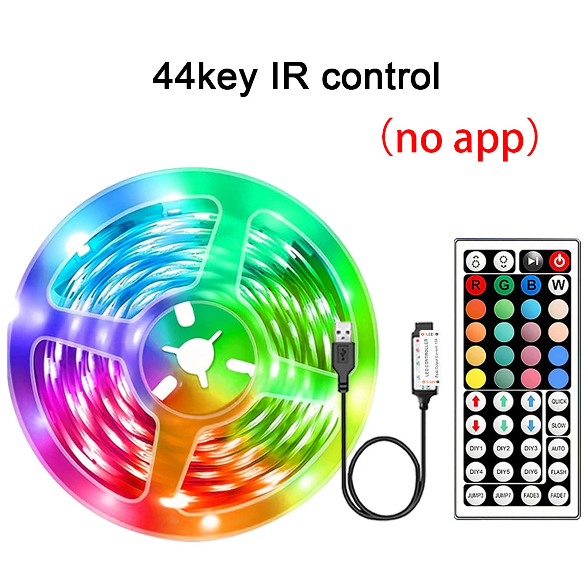 RGB LED Strip Lights 5m 10m 20m 30m LED Room Light with APP Control Flexible Ribbon LED Tape for Room Bedroom Decoration